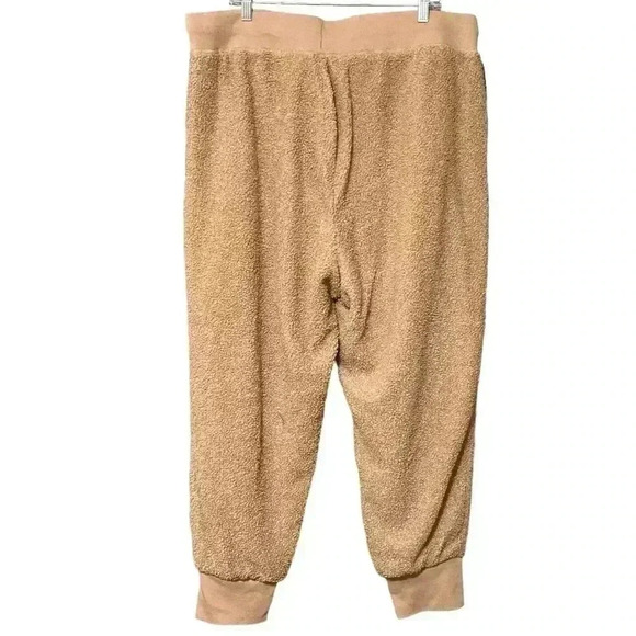 Fabletics Daria Sherpa Jogger 2X Desert Casual Loungewear Pull-On Pockets NWT - Picture 3 of 9